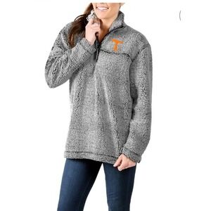 Tennessee‎ Volunteers Pullover Size M Unisex Football Sherpa Fleece 1/4 Zip